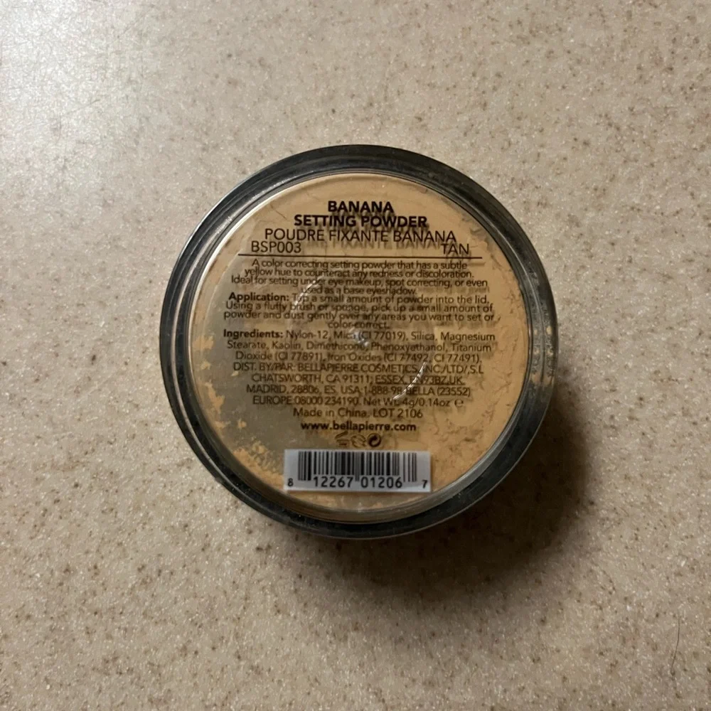 NEW Bella Pierre Banana Setting Powder - BSP003 - Tan
